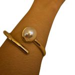 Bracelete Feminino Pérola Soberana Dourado 