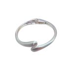 Bracelete Feminino Ponta Duo Fosco Prata