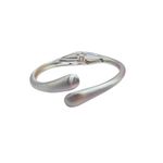 Bracelete Feminino Ponta Duo Fosco Prata