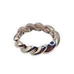 Bracelete Feminino Tubo Torcido Prata