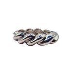 Bracelete Feminino Tubo Torcido Prata