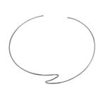 Choker Feminino Onda Slin Prata