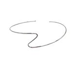 Choker Feminino Onda Slin Prata