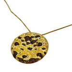 Colar Feminino Círculo Martelado Ouro 