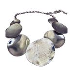 Colar Feminino Círculos Moderno Prata