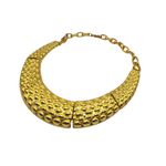 Colar Feminino Escamas Placa Ouro 