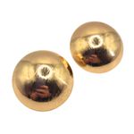 Brinco Feminino Esfera Dourado 