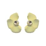 Brinco Feminino Flor de Realeza Branco 