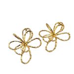 Brinco Feminino Flor Vazada dourado