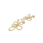 Brinco Feminino Flor Vazada dourado
