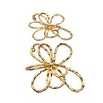 Brinco Feminino Flor Vazada dourado