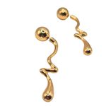 Brinco Feminino Fluidez Dourado