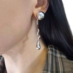 Brinco Feminino Fluidez Prata