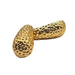 Brinco feminino Gota Martelado Dourado