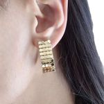 Brinco Feminino Glamour Dourado
