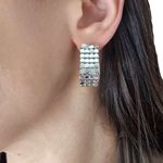 Brinco Feminino Glamour Prata