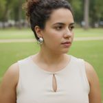 Brinco Feminino Onda Orgânica Prata