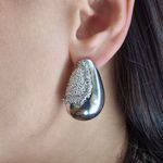 Brinco Feminino Orvalho Prateado