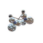 Brinco Feminino Flor Orgânica Prata