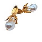 Brinco Feminino Pérola orgânico Dourado
