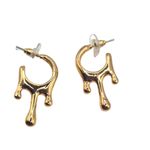 Brinco Feminino Três Gotas Dourado 