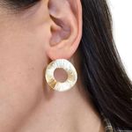 Brinco Feminino Raios de Sol Dourado