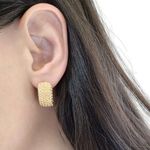  Brinco Feminino Sofisticação Dourado 