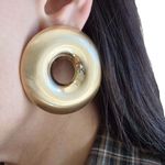 Brinco Feminino Statement Dourado