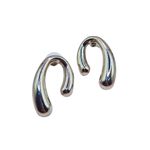 brinco Feminino Gota Aberta Prata
