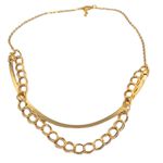Colar Feminino Duplo Dourado