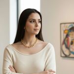 Colar Feminino Expressão Dourado