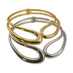 Colar Feminino Gotas Vazadas Prata