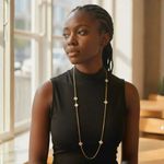 Colar Feminino Trevo de Madrepérola Dourado 