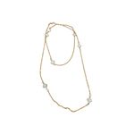 Colar Feminino Trevo de Madrepérola Dourado 