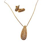 Conjunto Feminino Gota Cravejada Zircônia