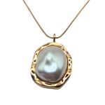 Conjunto Feminino Pérolas Foscas Dourado 