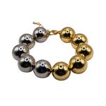 Pulseira Feminina Dual Glow Prata e Dourada