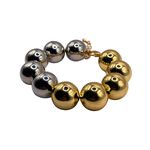 Pulseira Feminina Dual Glow Prata e Dourada