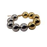 Pulseira Feminina Dual Glow Prata e Dourada