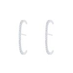 Earhook 1 fileira cravejada