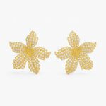 Brinco Flor cravejada 