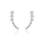 Brinco earcuff flowers 