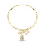 Colar choker lucky charm