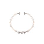 Pulseira Pérola 3 corações