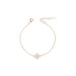 Pulseira trevo vazado 