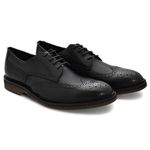 Sapato Casual Levanzzo Brogue Vintage Preto