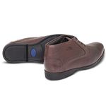 Sapato Comfort Gel Levanzzo Bota Latina Marrom