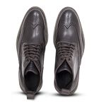 Sapato Casual Levanzzo Bota Brogue Carrara Vintage Café