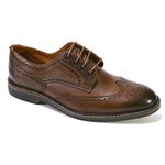 Sapato Casual Levanzzo Brogue Trento Marrom