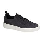 Tênis Knit Levanzzo Malha Grafite e Preto